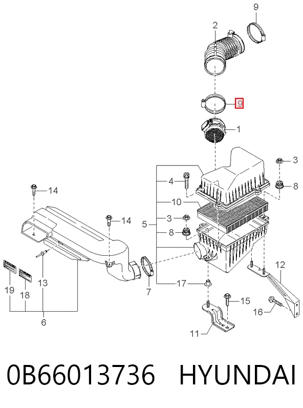 0B66013736 Hyundai/Kia