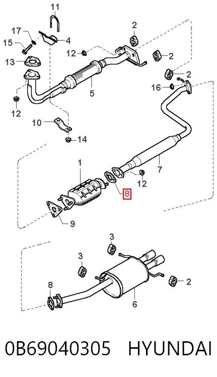 Junta de escape para Mazda 626 GE