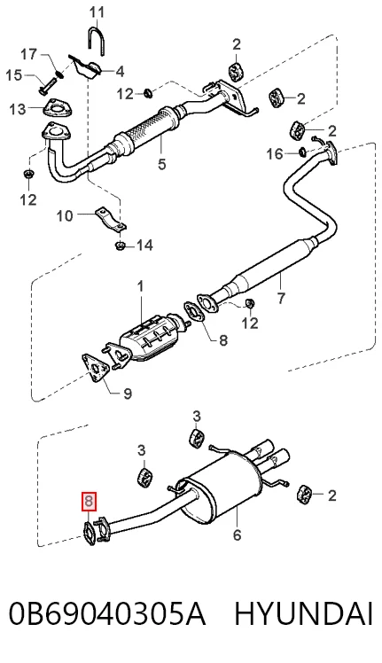 Junta de escape para Mazda 626 GD