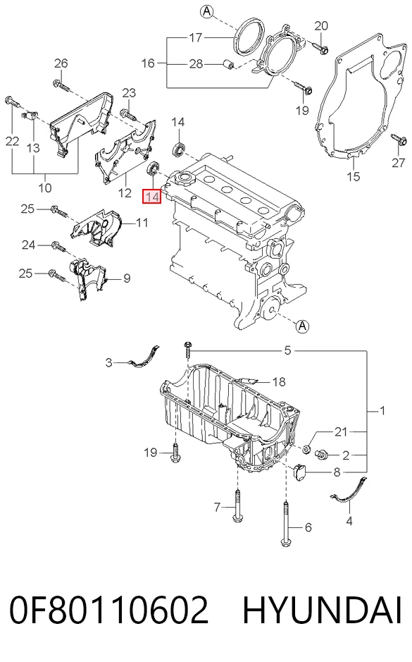 FS0510602AL1 Haima Retén delantero del árbol de levas