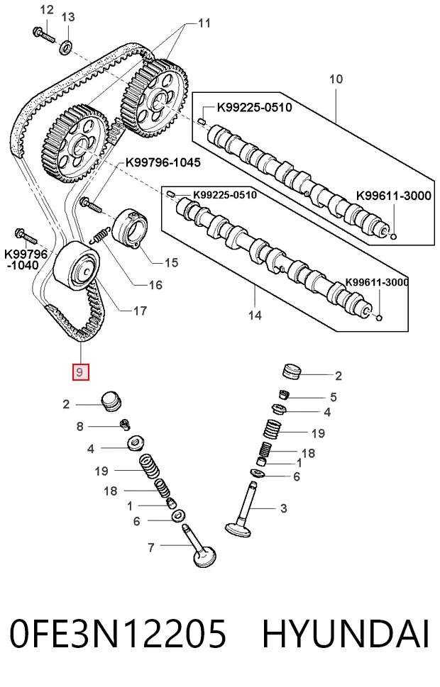 0FE3N12205 Hyundai/Kia