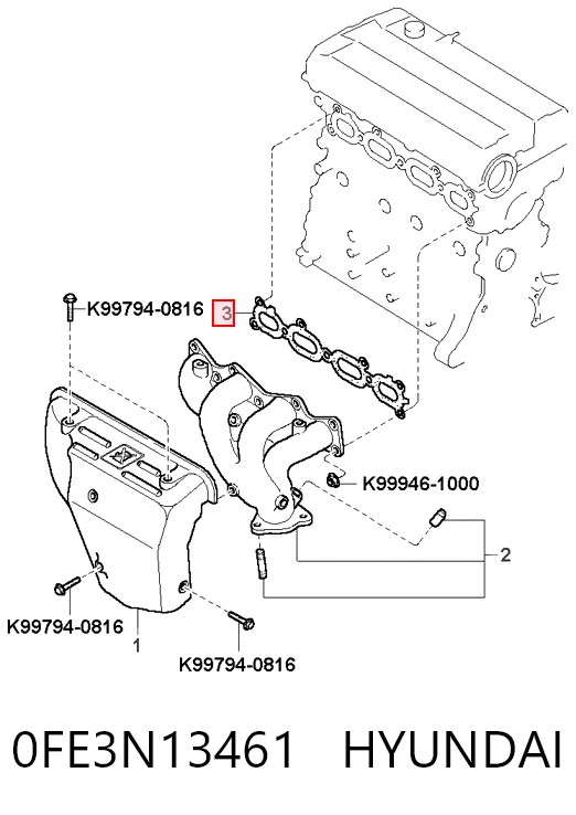0FE3N13461 Hyundai/Kia