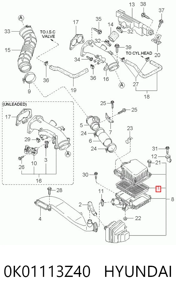 0K01113Z40 Hyundai/Kia
