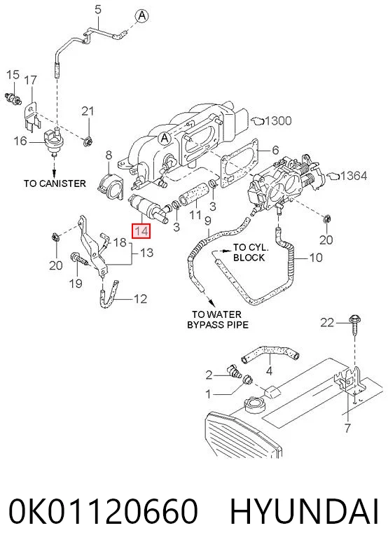 0K01120660 Hyundai/Kia