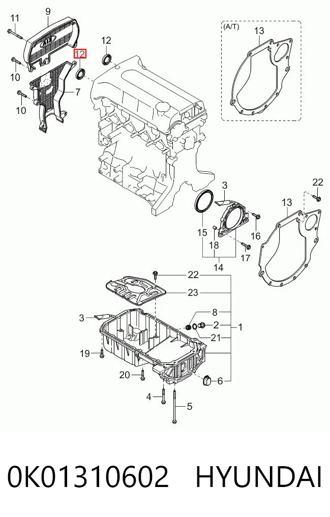 0K01310602 Hyundai/Kia