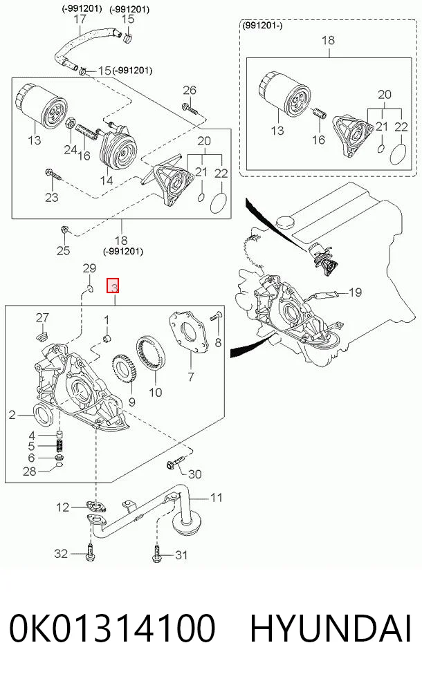 Bomba De Aceite para KIA Sportage K00