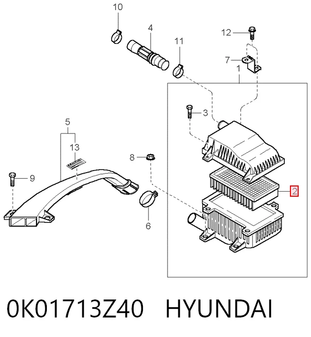 0K01713Z40 Hyundai/Kia
