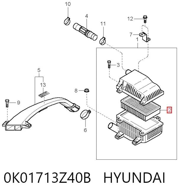0K01713Z40B Hyundai/Kia