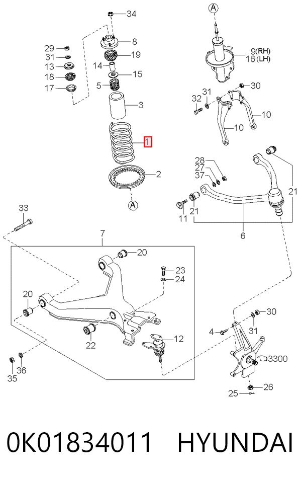 Comprar Muelles delantero Sportage K00