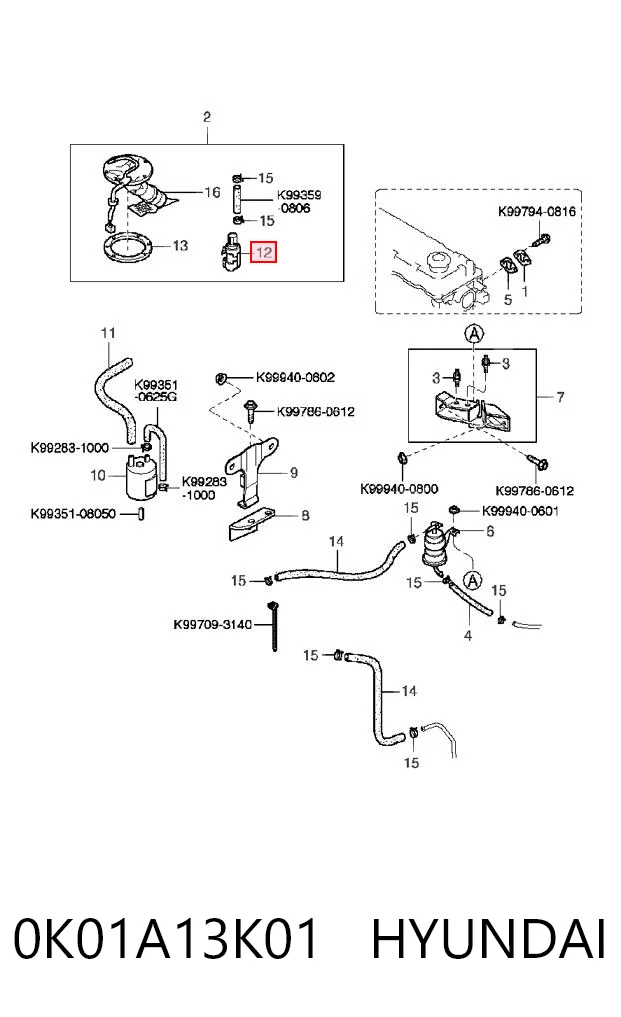 Unidad de alimentación de combustible para KIA Sportage K00