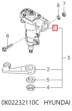 Caja de dirección para KIA Sportage I K00