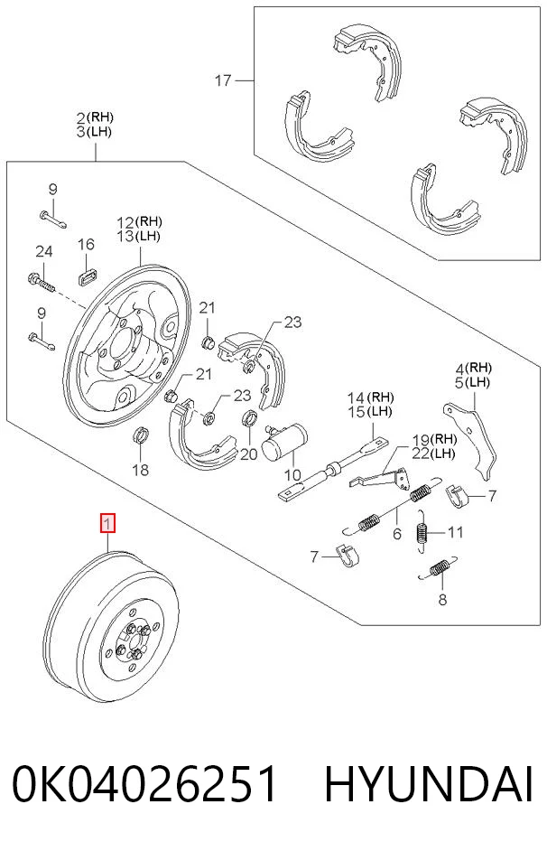 0K04026251 Hyundai/Kia