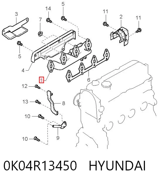 Comprar Colector de escape KIA Sportage  K00 a bajo precio