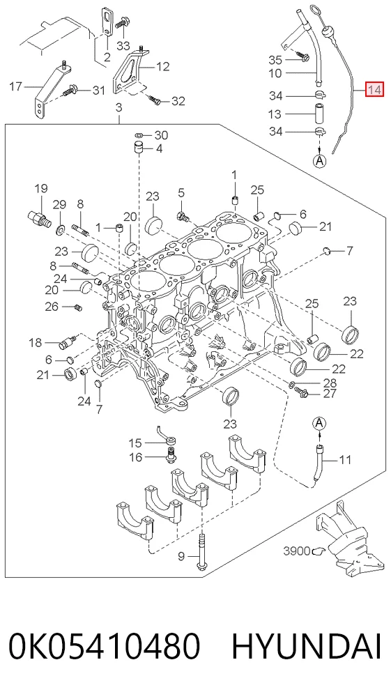 Comprar Varilla indicadora de nivel de aceite del motor KIA Sportage  K00 a bajo precio