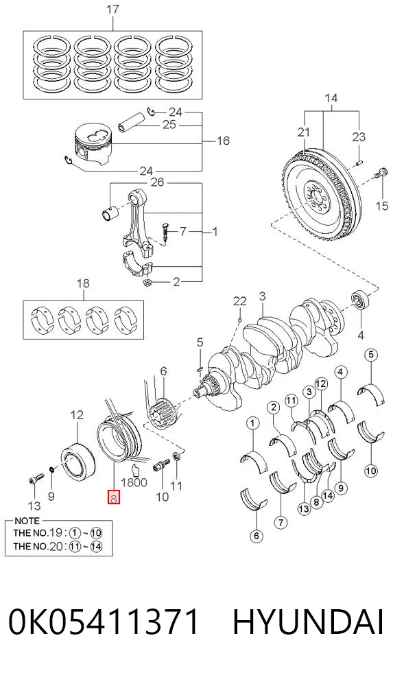 Comprar Polea del cigüeñal KIA Sportage  K00 a bajo precio