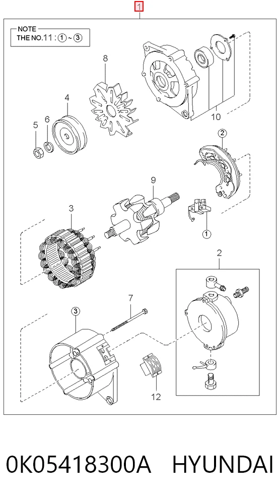 0K05418300A Hyundai/Kia