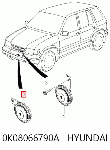 Claxon para KIA Sportage K00