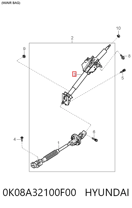 Columna de volante KIA Sportage  (1994-2004)