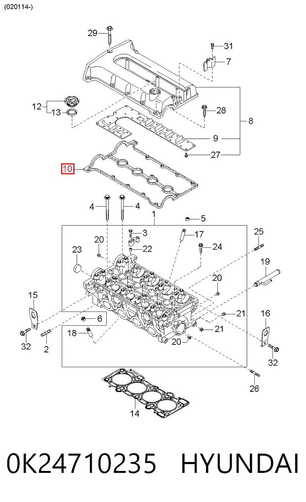 0K24710235 Hyundai/Kia