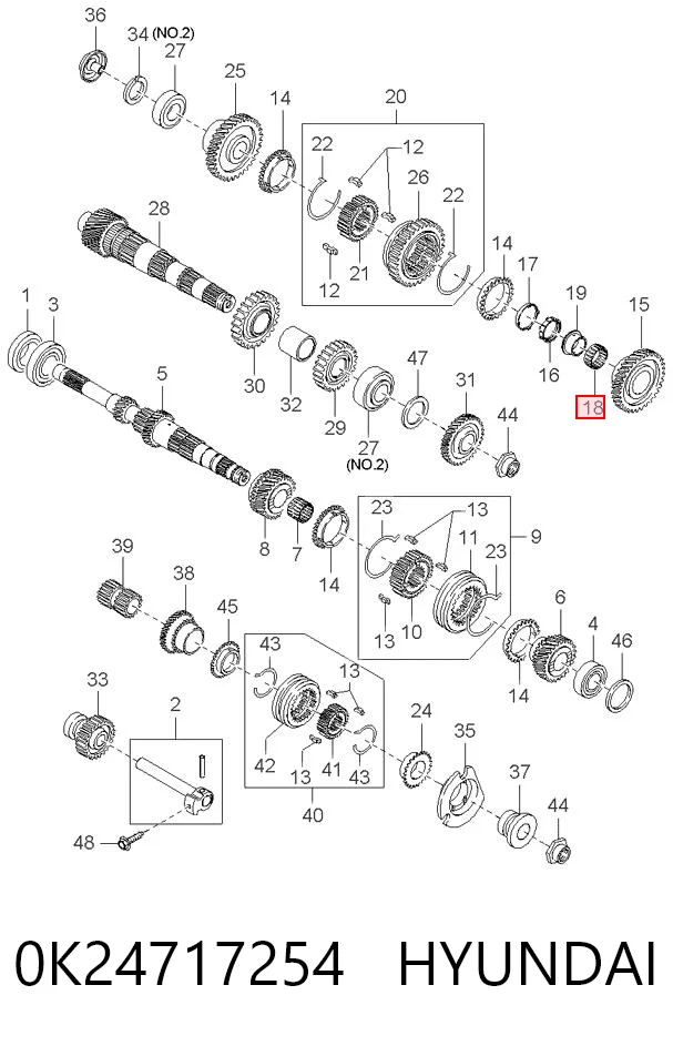 Comprar Rodamiento de la caja de cambios KIA Rio I DC a bajo precio