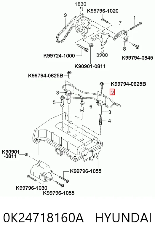 Cables de bujías para KIA Carens FC