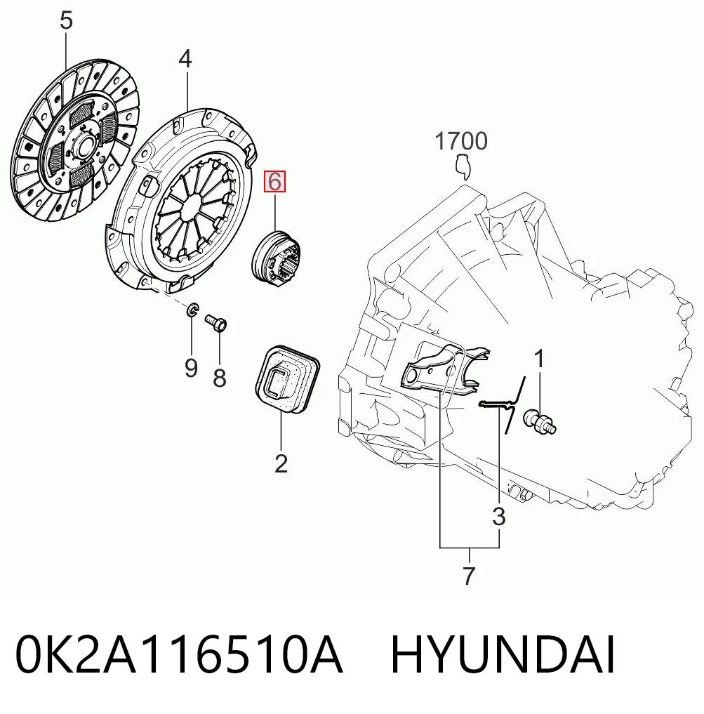 0K2A116510A Hyundai/Kia