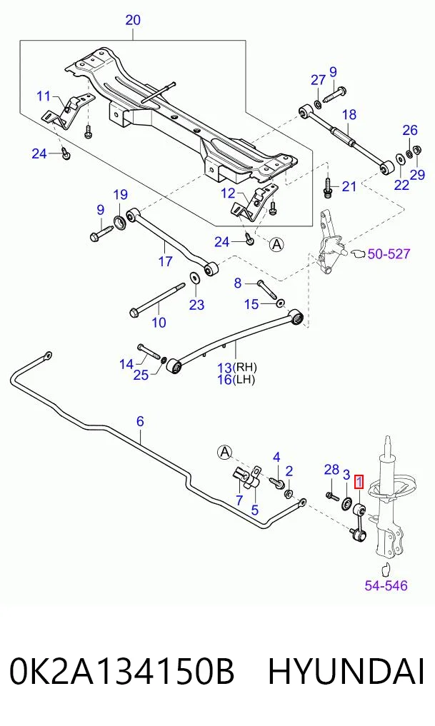0K2A134150B Hyundai/Kia