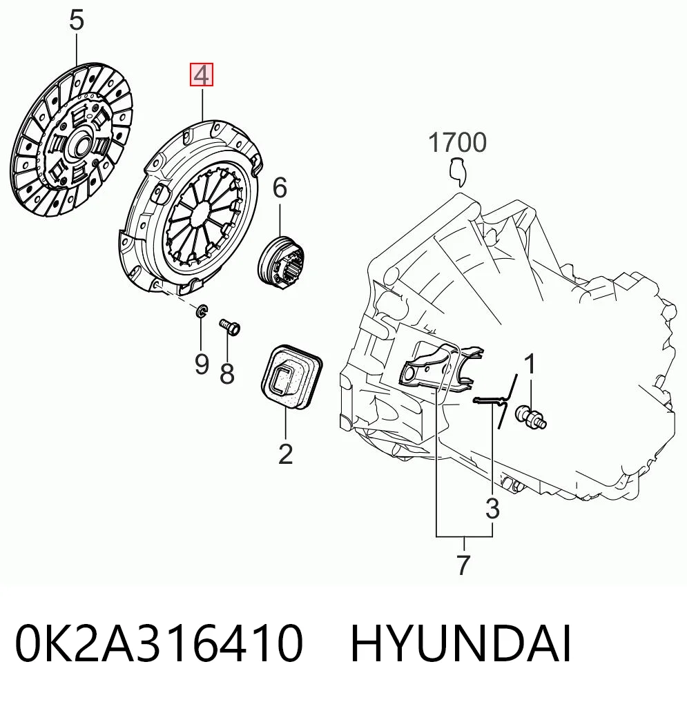 0K2A316410 Hyundai/Kia