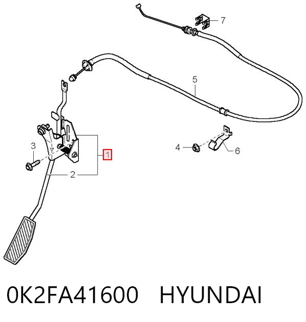 Comprar Pedal del acelerador KIA Carens  FJ a bajo precio