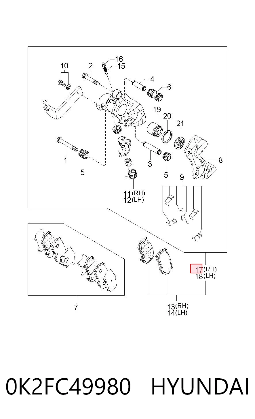 0K2FC49980 Hyundai/Kia