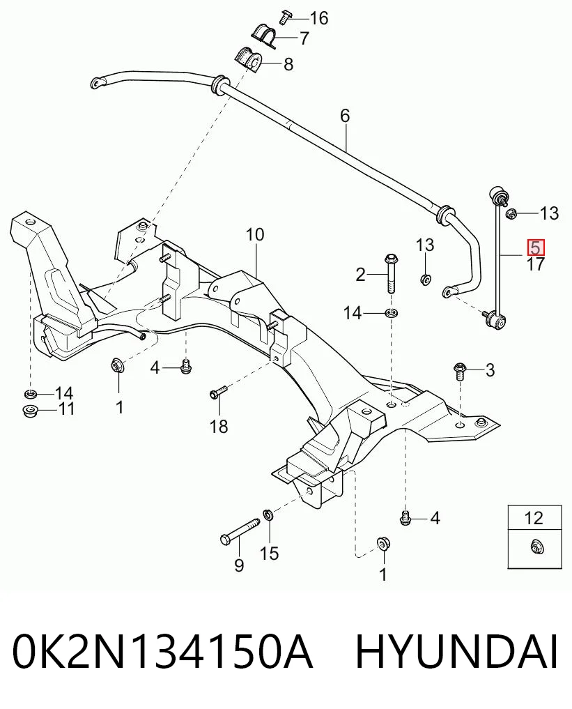 0K2N134150A Hyundai/Kia