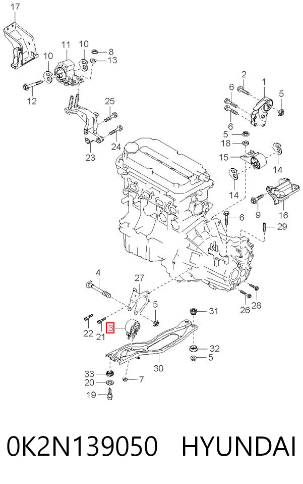 Soporte de motor delantero KIA Carens  desde 25,14 €