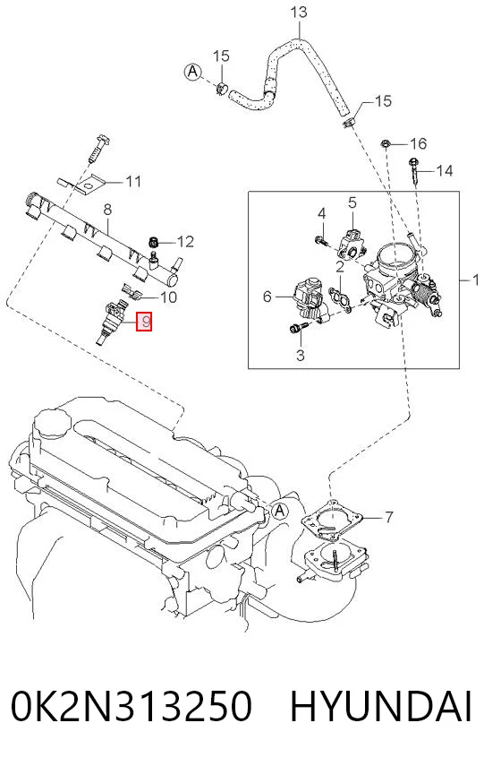 0K2N313250 Hyundai/Kia