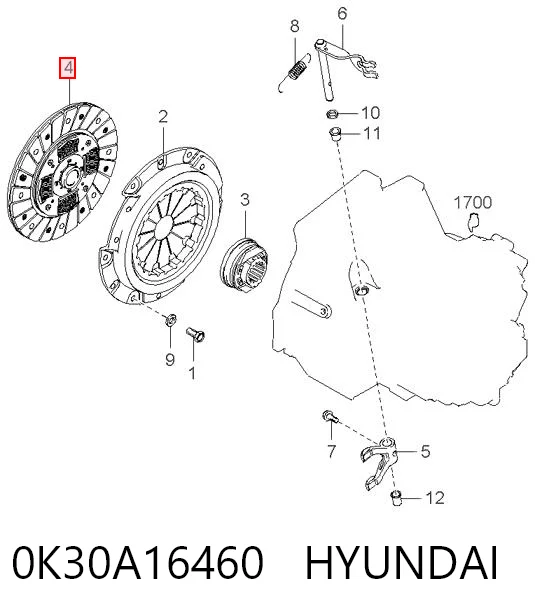 0K30A16460 Hyundai/Kia