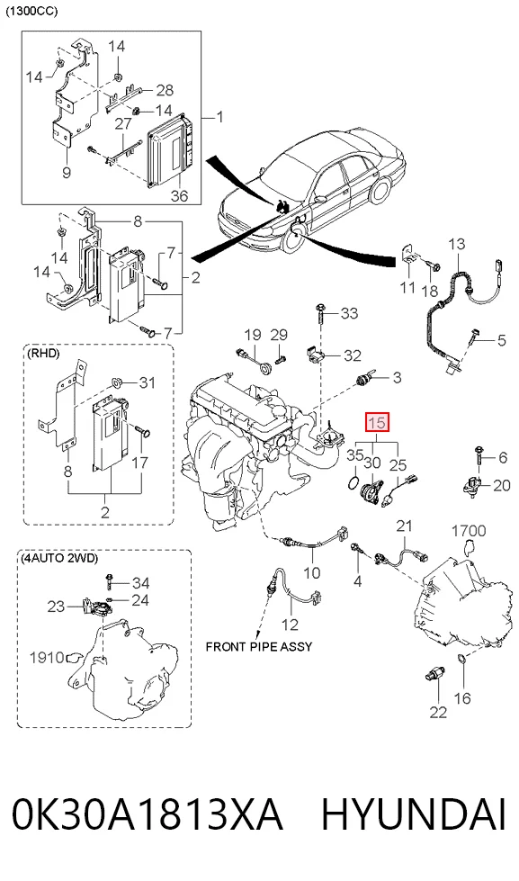 0K30A1813XA Hyundai/Kia