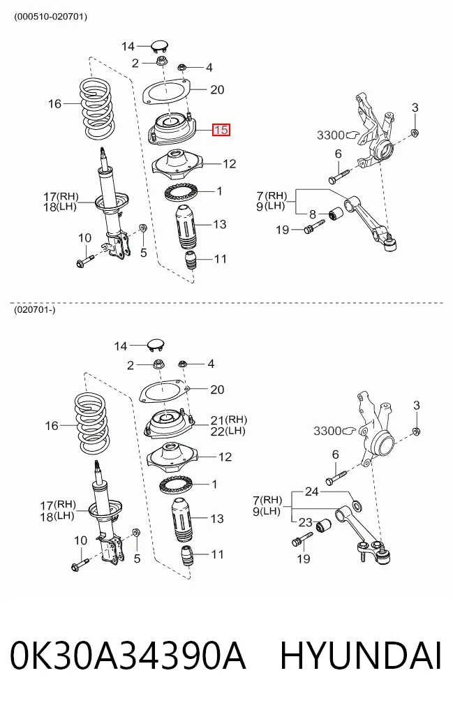 0K30A34390A Hyundai/Kia