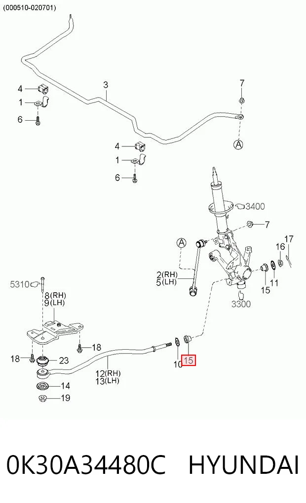 0K30A34480C Hyundai/Kia