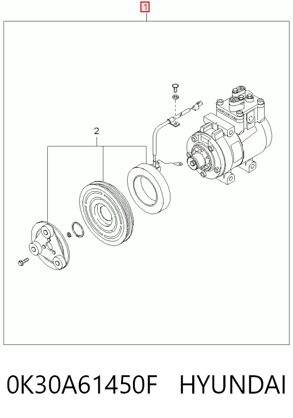 Compresor de aire acondicionado para KIA Rio