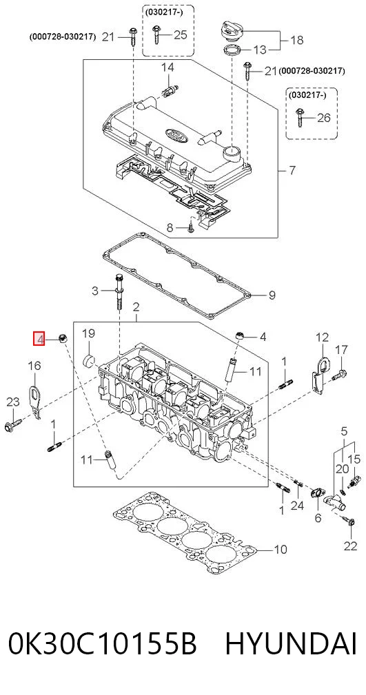 0K30C10155B Hyundai/Kia
