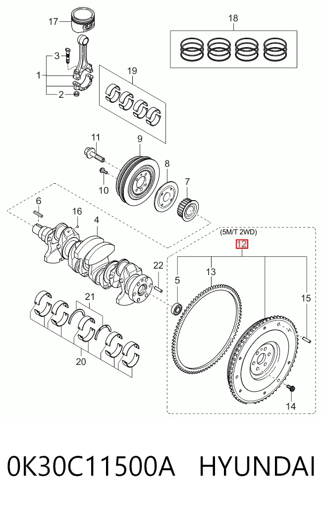 Volante motor para KIA Rio DC