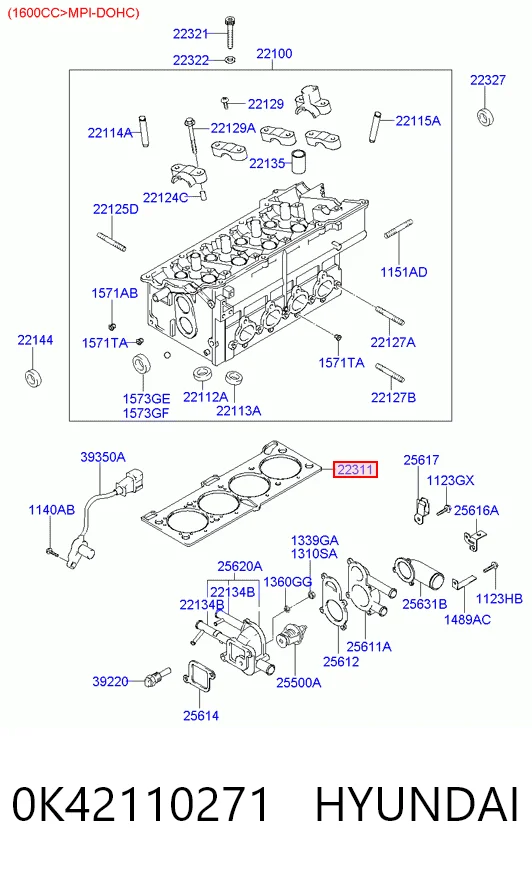 0K42110271 Hyundai/Kia