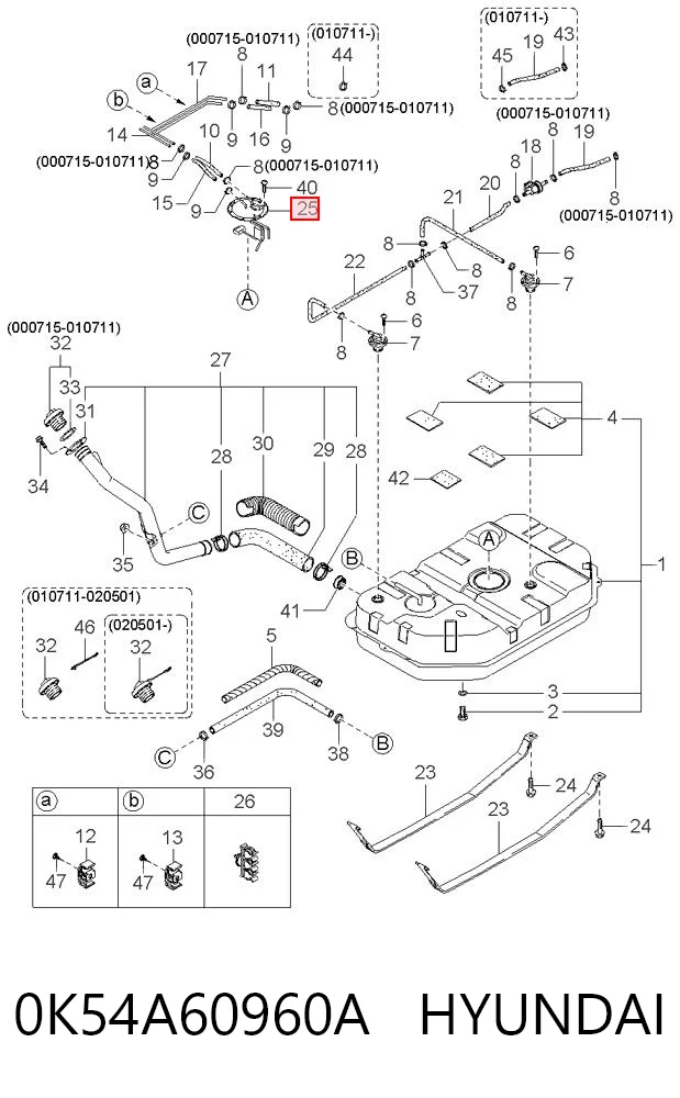 0K54A60960A Hyundai/Kia