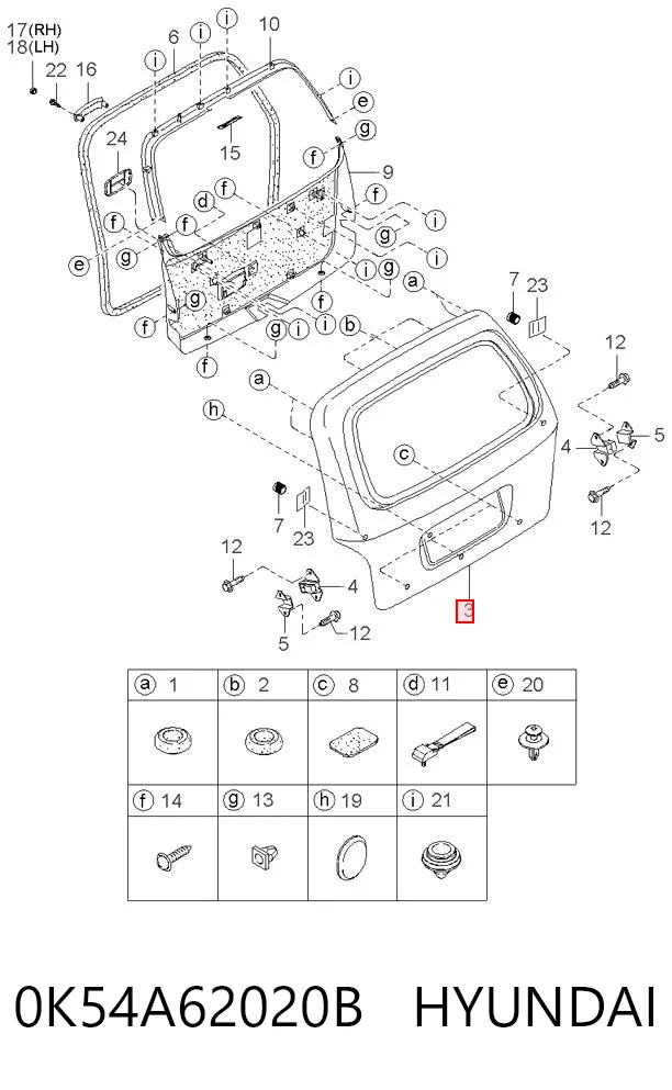 Puertas traseras KIA Carnival II monovolumen (GQ) (2001 - 2005) precio, desde 210,14 EUR