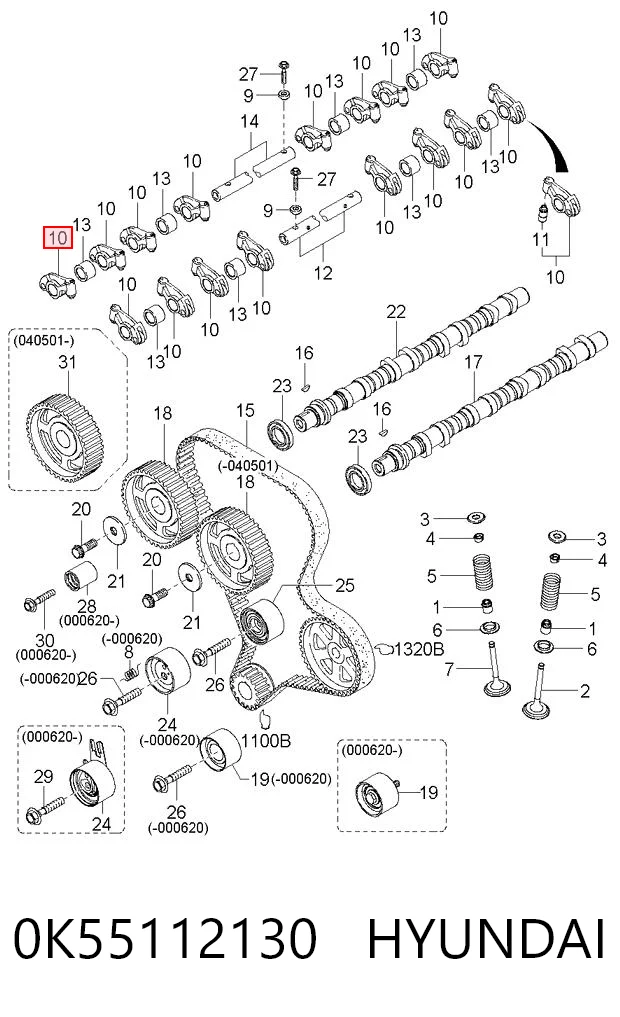 0K55112130 Hyundai/Kia