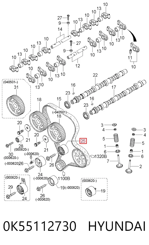 0K55112730 Hyundai/Kia