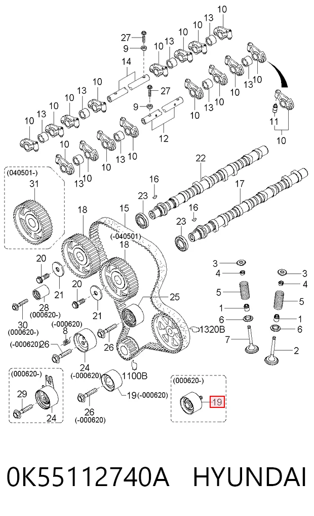 0K55112740A Hyundai/Kia