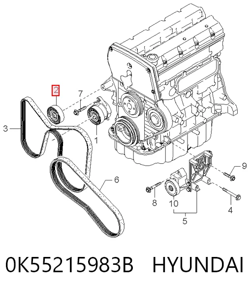 0K55215983B Hyundai/Kia