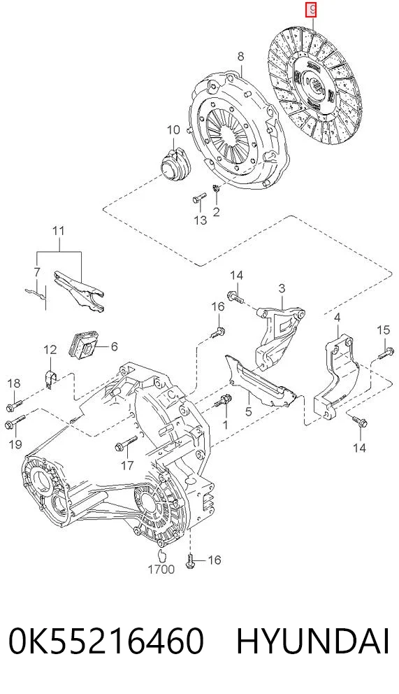 Comprar Disco de embrague KIA Carnival II GQ a bajo precio