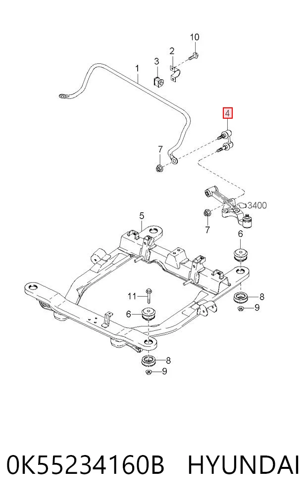0K55234160B Hyundai/Kia