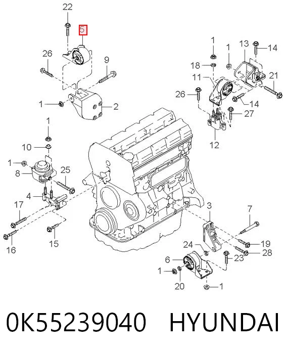 Taco de motor trasero KIA Carnival I monovolumen comprar en España